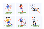 Flat Soccer Illustrations, a Sport Illustration by Vectors Market (Thumbnail 6 of 11)