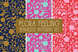 FLORA FEELING Seamless Patterns
