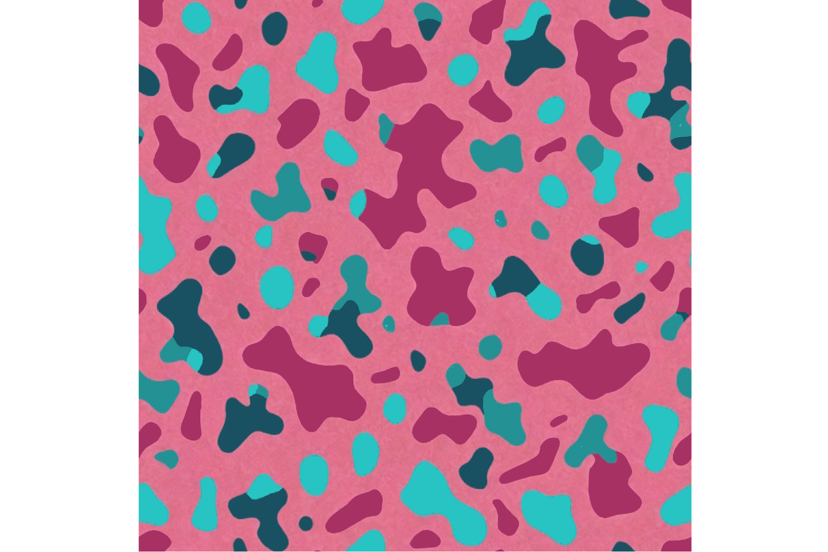 Pink and blue Camouflage Seamless Re, a Pattern Graphic by Sharon Schwalbe (Photo 4 of 4)