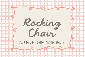 Rocking Chair Handwritten Font Duo