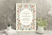 3 Wedding Cards + Seamless Pattern, an Object Graphic by Vintage (Thumbnail 10 of 14)
