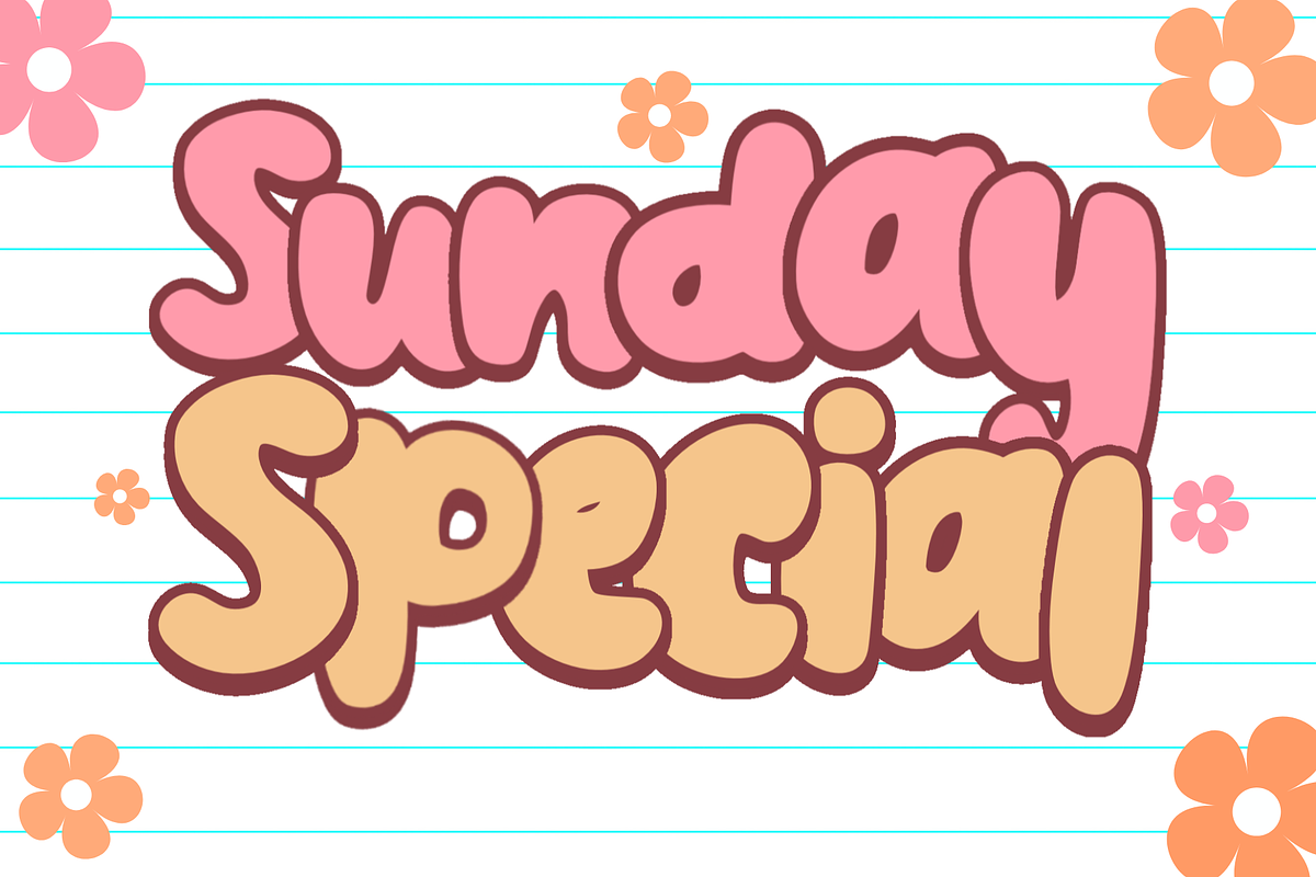 Sunday Special Font, a Handwritten Font by MyFontsShop (Photo 5 of 5)