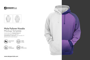 Men Hoodie Mockup