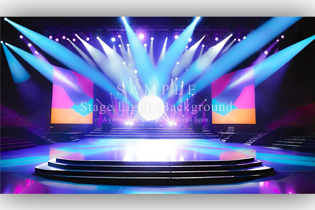 15 Stage Lights Background, a Background Graphic by NOMO DESIGN (Photo 14 of 16)