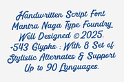 MN Managa Script - Handwritten Font, a Script Font by Mantra Naga (Thumbnail 2 of 15)