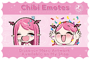 Chibi Succubus Emotes for Twitch, an Illustration by Foxify Arts (Thumbnail 4 of 4)
