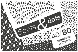 Spots and dots patterns set