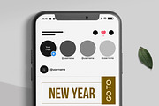New Year Fashion Social Media Post, a Social Media Template by ContestDesign (Thumbnail 2 of 6)