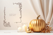 Pumpkin Line Art & Frames, a Decorative Illustration by Backyard Rose (Thumbnail 9 of 13)