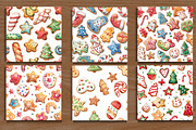 Watercolor Christmas Pattern, a Pattern Graphic by protabsorkar11 (Thumbnail 2 of 4)