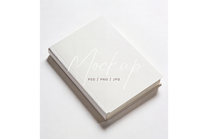 Minimalist Hardcover Book Mockup, a Product Mockup by TatiMockup