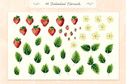 Cottage Strawberry Clipart & Pattern, a Pattern Graphic by PATTERNS etc. (Thumbnail 11 of 16)