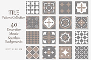 40 Tile mosaic seamless patterns, a Pattern Graphic by ExpressShop (Thumbnail 1 of 5)