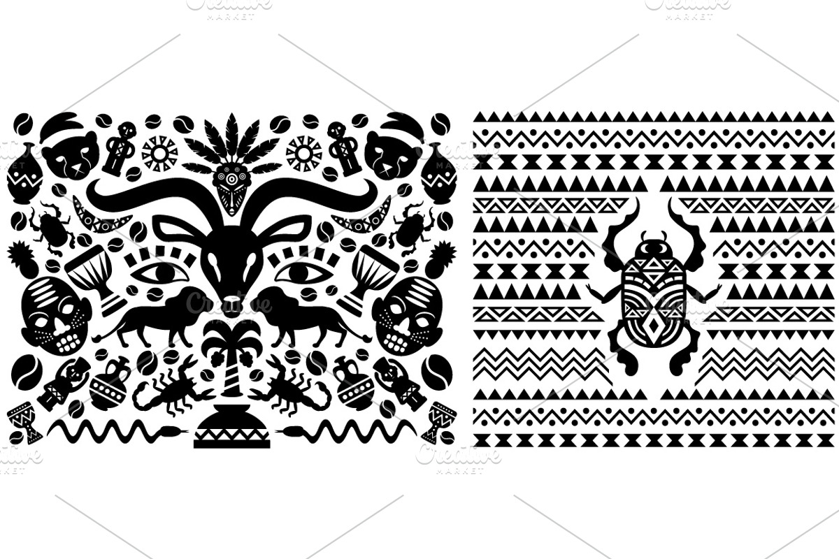 African Abstract Decorative Patterns, a Pattern Graphic by Lianella's Shop (Photo 4 of 4)