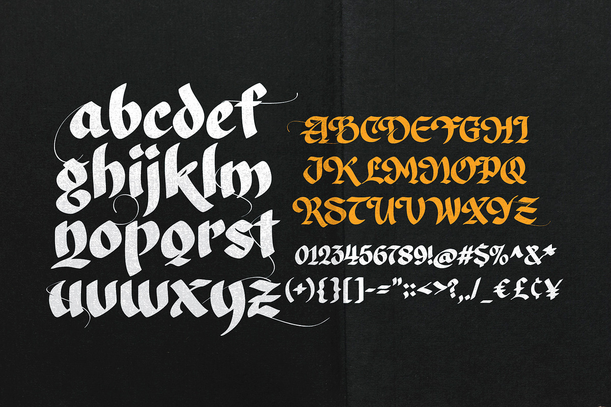 Toxide-Blackletter, a Blackletter Font by Ridha-38.lineart (Photo 2 of 11)