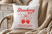Vintage Cute Strawberry Girly PNG, an Illustration by OK Design (Thumbnail 3 of 5)