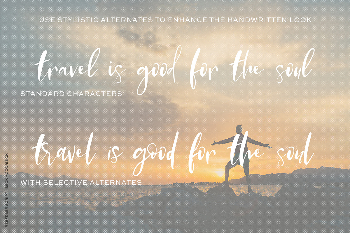 Resfeber Script, a Script Font by Beck McCormick (Photo 4 of 10)