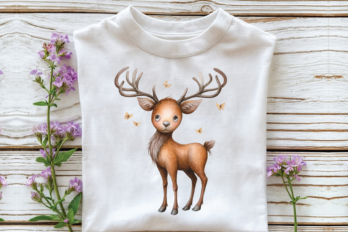 mystical forest animal clipart, an Illustration by CraftArtStudio (Photo 3 of 6)
