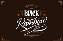 Black Rainbow | Font Duo Vintage