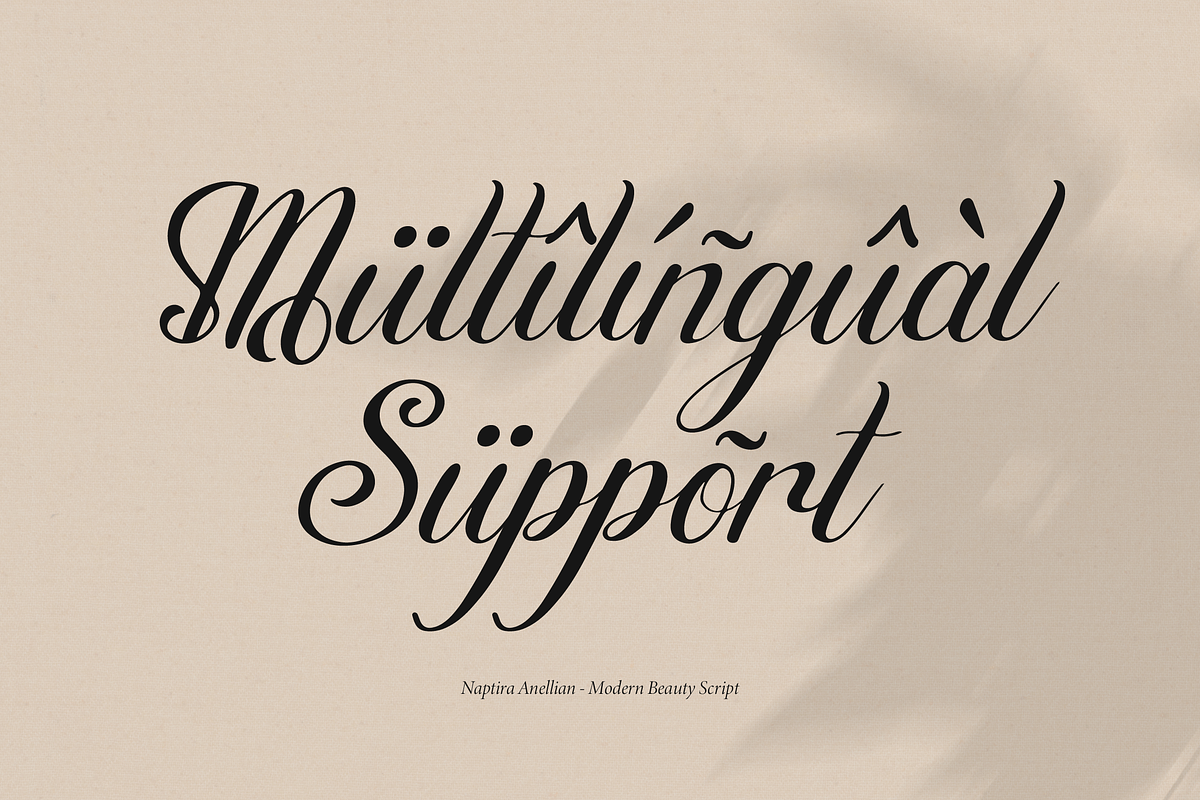 Naptira Anellian | Beauty Script, a Script Font by gracetype_studio (Photo 13 of 15)