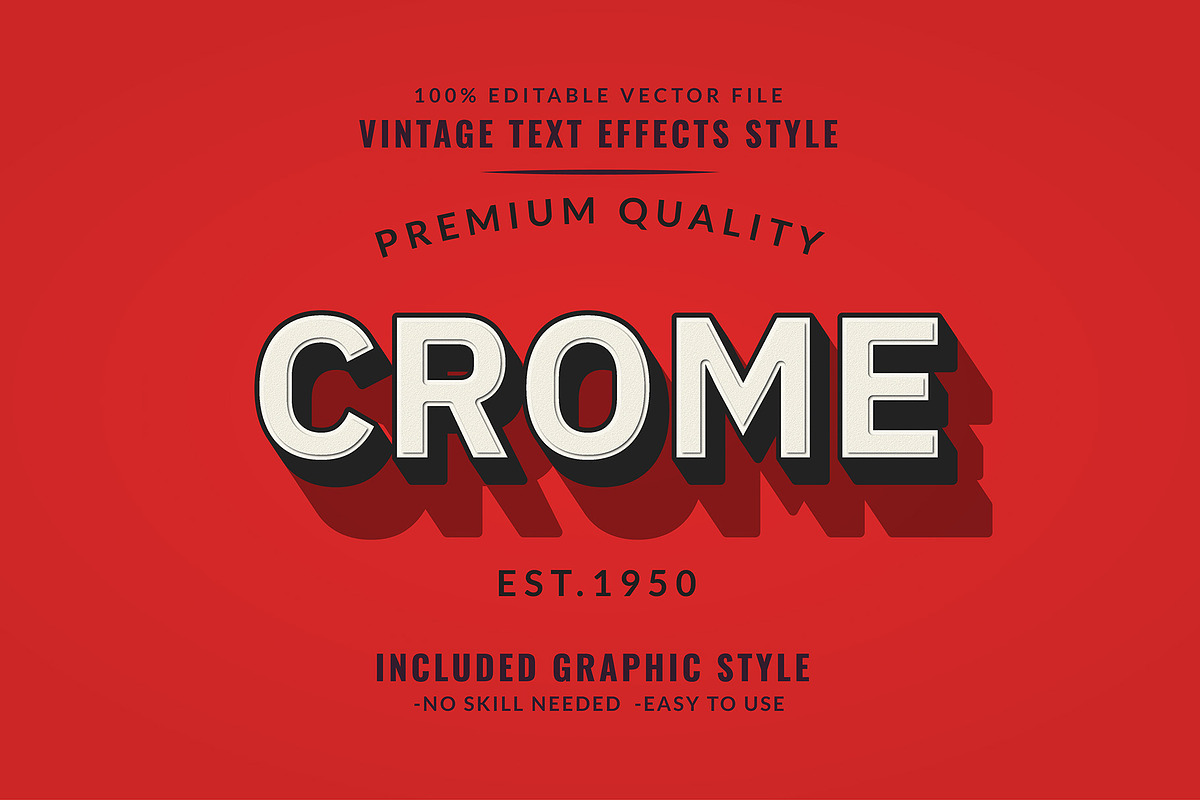 Retro Editable Text Effect, an Action Add-On by Photoshop Action (Photo 9 of 10)