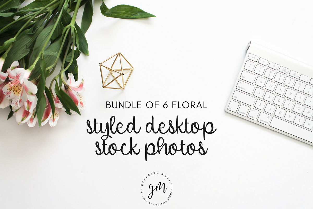 Floral Styled Desktop | 6 Images, a Background Photo by Graceful Market (Photo 1 of 3)