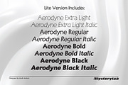 Aerodyne Font Family Lite, a Serif Font by Mysterylab Designs (Thumbnail 3 of 7)