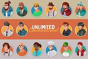 Character Potrait Generator/Creator, an Illustration by tomatstudio (Thumbnail 3 of 6)