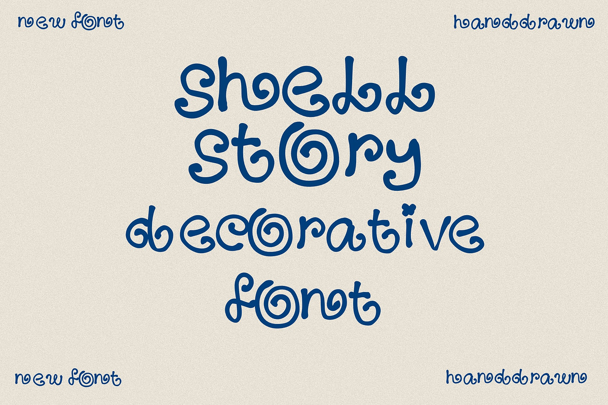 shellstory summer cute fun font, a Handwritten Font by Ashiya Pixel (Photo 1 of 8)