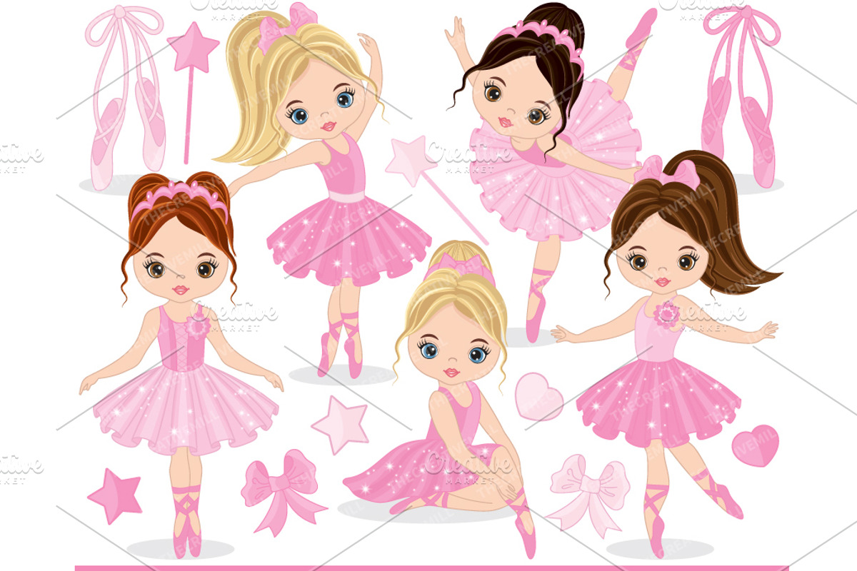 Vector Ballerina, Vector Ballet, an Illustration by TheCreativeMill (Photo 1 of 4)