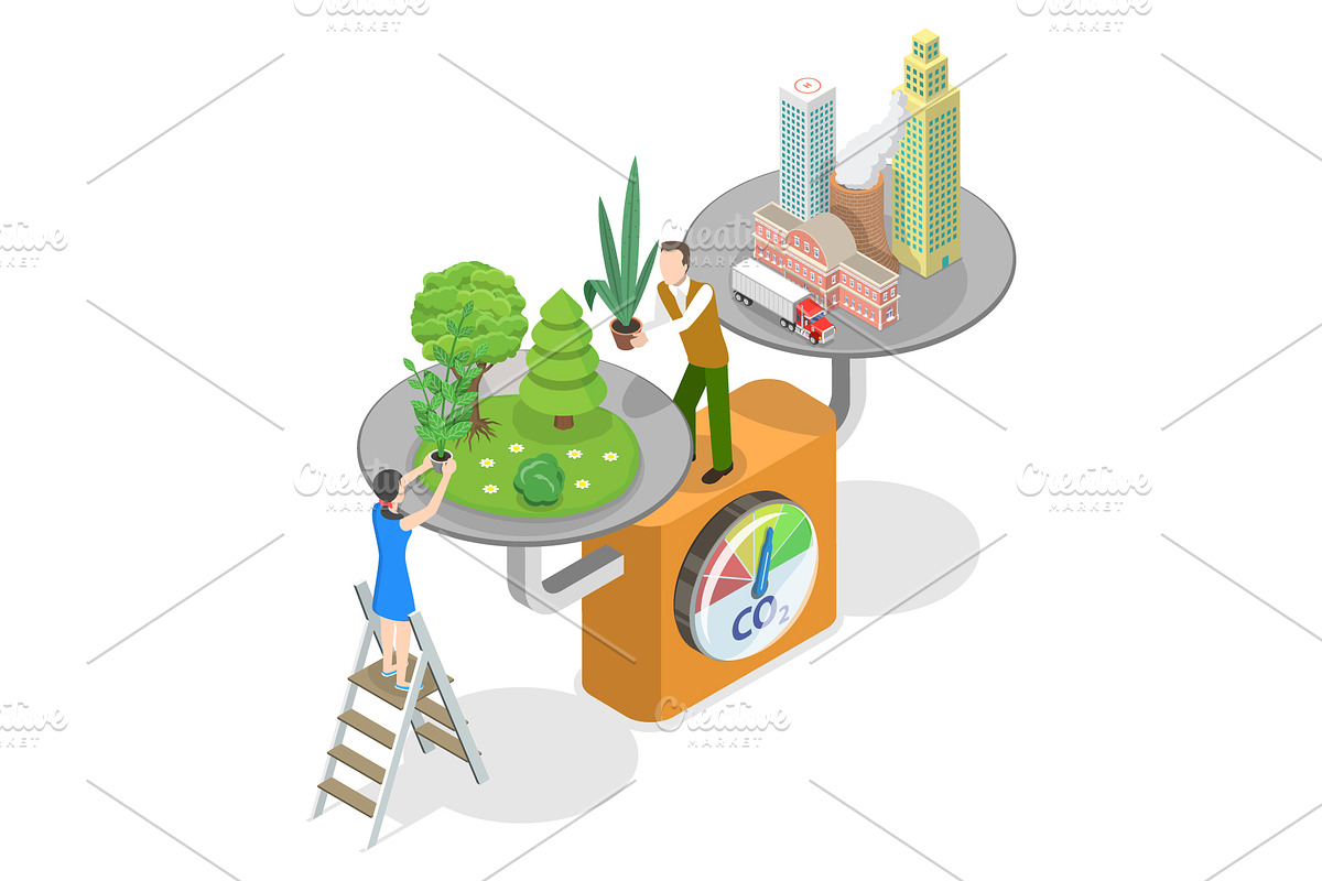 Environmental conservation Set 01, a Person Illustration by AndriiStore (Photo 11 of 11)