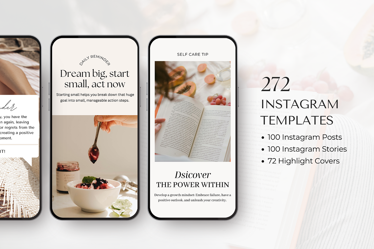 Health Wellness Instagram Templates, a Social Media Template by ShopRShop (Photo 4 of 10)