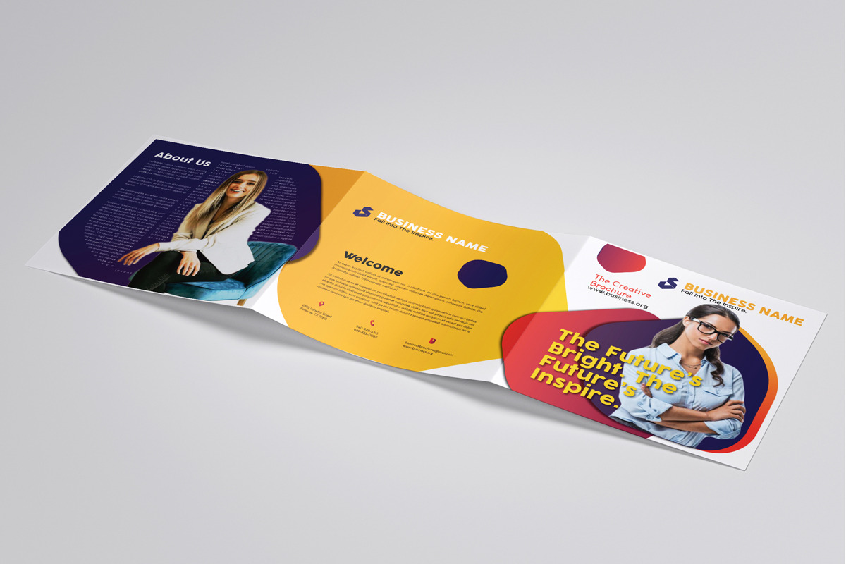 Trifold Square Corporate Brochure, a Brochure Template by Swayang (Photo 5 of 7)