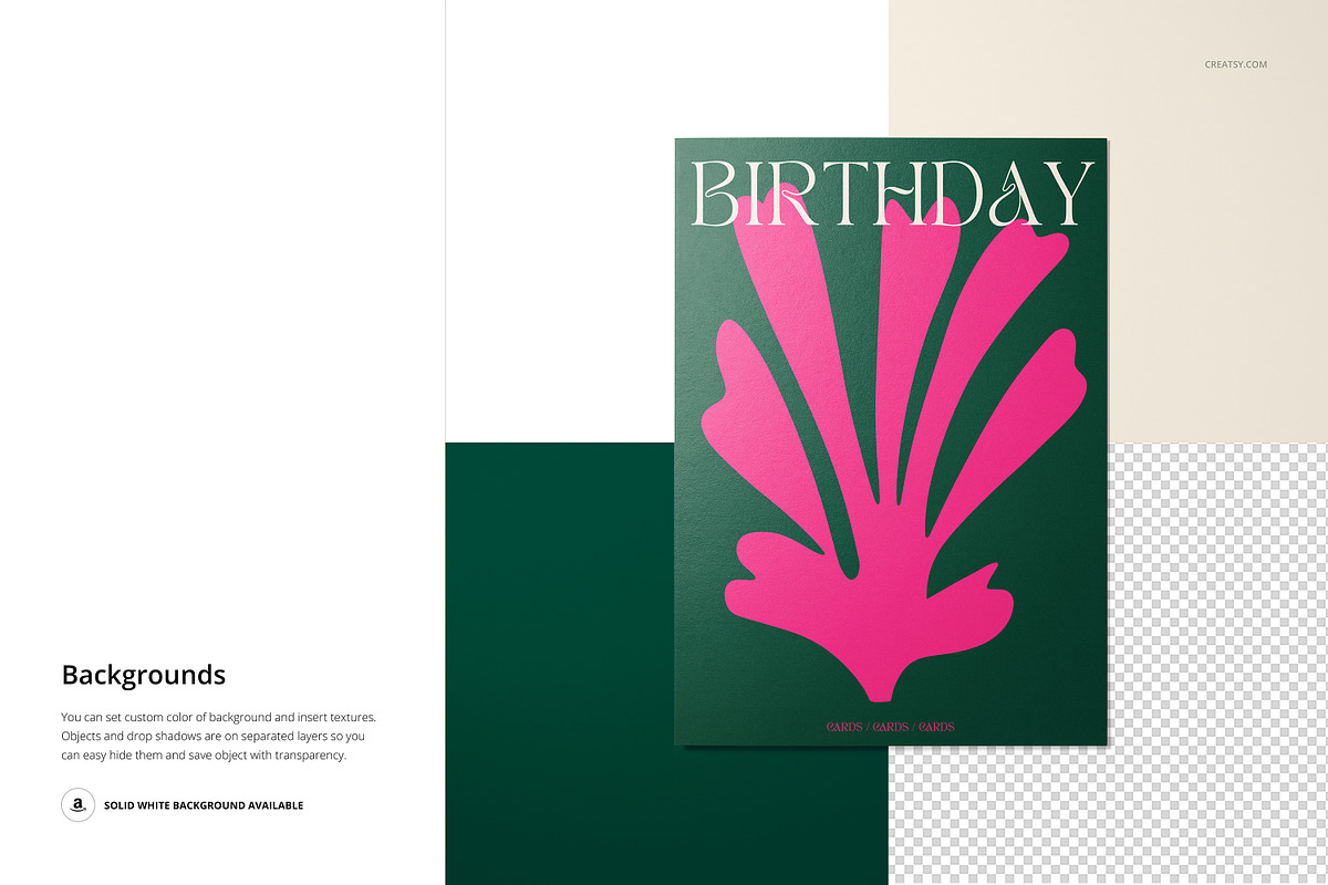 5x7 Folded Greeting Cards Mockup Set, a Merchandise Mockup by creatsy5 (Photo 31 of 33)