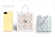 Seamless Vector Geometric Patterns, an Object Graphic by TSTUDIO (Thumbnail 8 of 8)