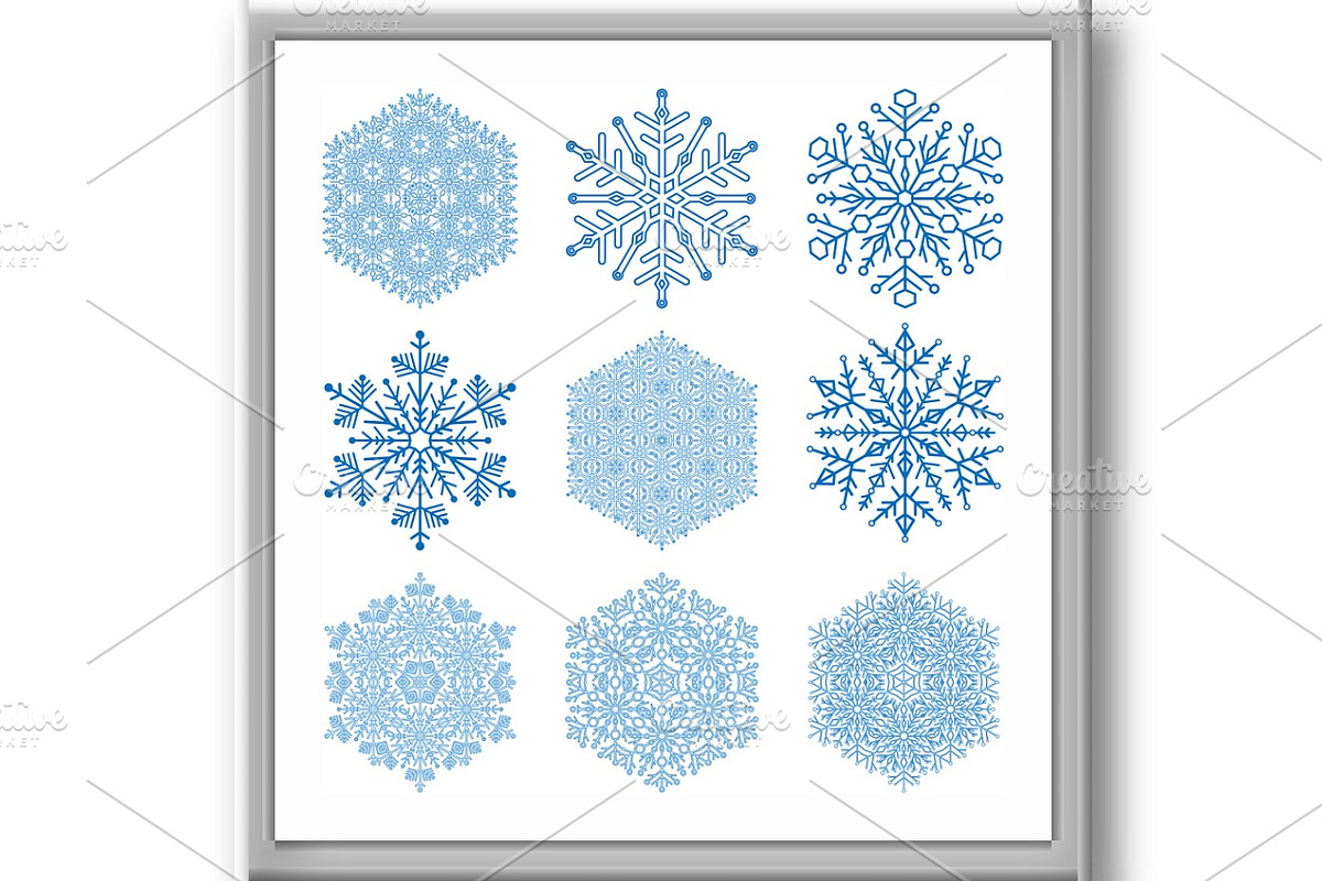 Set of Snowflakes, a Graphic by FineArtStudio (Photo 2 of 3)