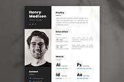 Graphic Designer Resume, a Resume Template by Saman Osama (Thumbnail 1 of 4)