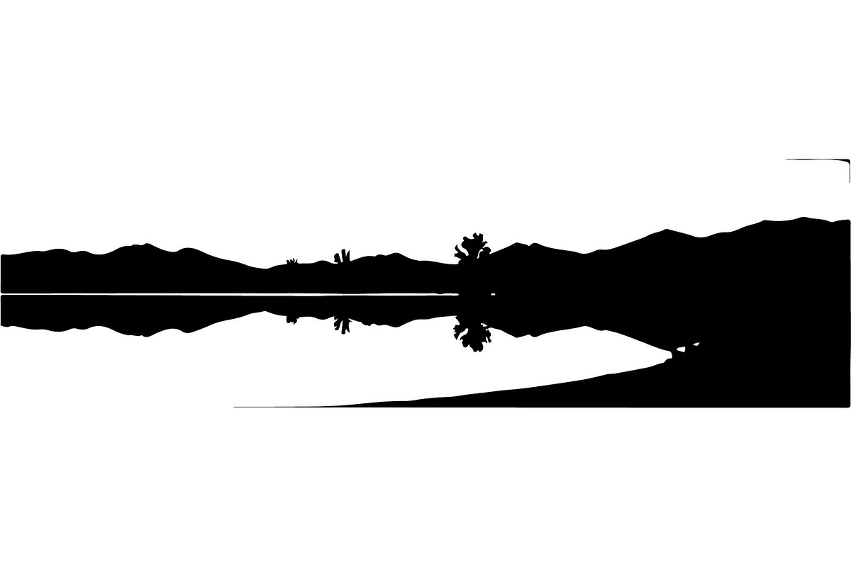Mirror Landscape Silhouette, an Object Graphic by Designer_Momina (Photo 12 of 20)