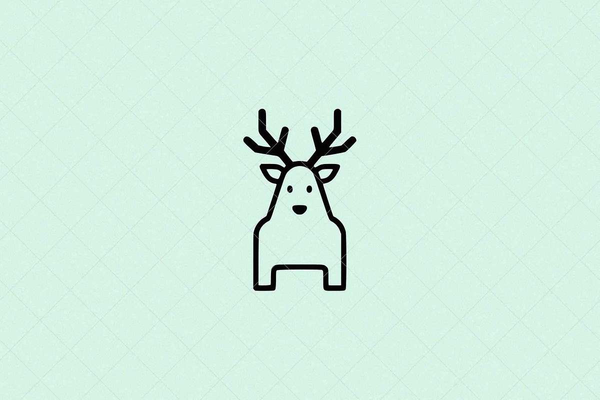 Minimalist Deer Icon Animal, an Animal Illustration by Vectorium Studio (Photo 2 of 4)