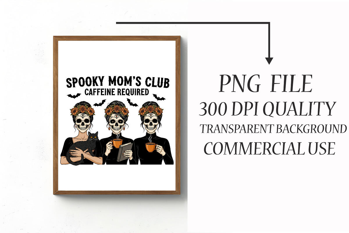 Spooky Skeleton,Coffee Love Hallowee, an Illustration by Libby Wishes (Photo 4 of 6)