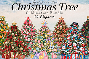 Hand Painted Christmas Tree Bundle