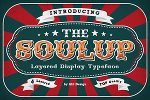 Soulup Typeface, a Script Font by alit design