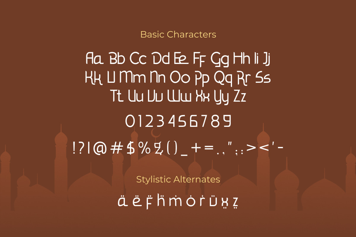 Al Ammara Islamic Font, a Sans Serif Font by Vadovastd (Photo 2 of 7)