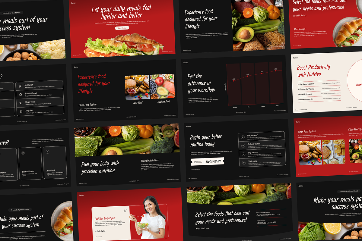 Nutrivo-Food & Beverage Presentation, a Presentation Template by SLAB! Design (Photo 5 of 5)