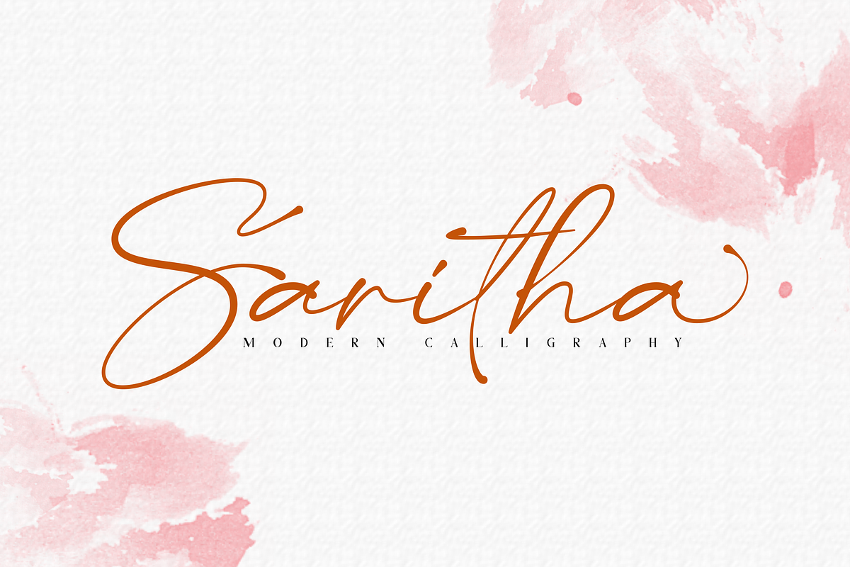 Saritha // Modern Calligraphy