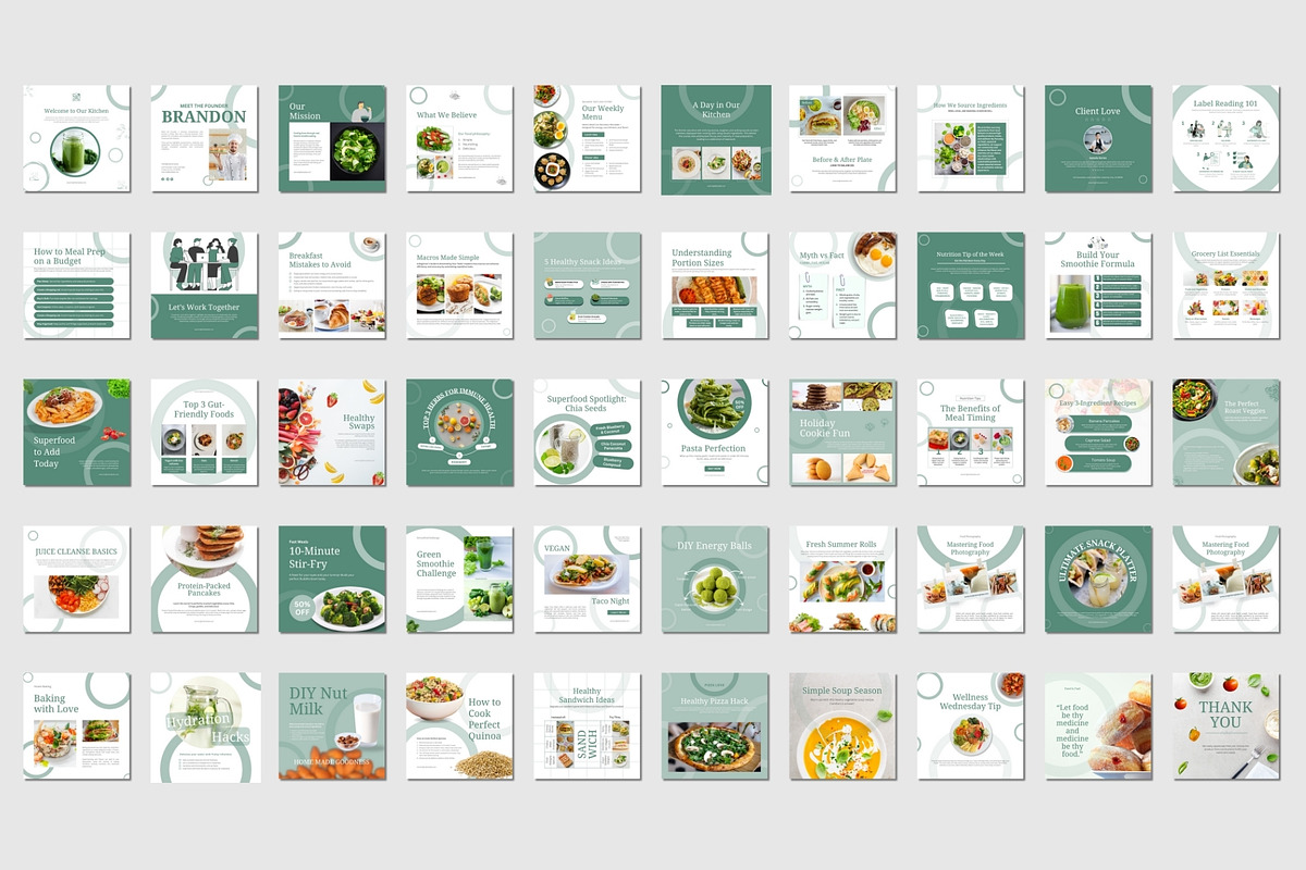 Food & Restaurant Instagram Bundle, a Social Media Template by TheBrightGrap (Photo 20 of 23)