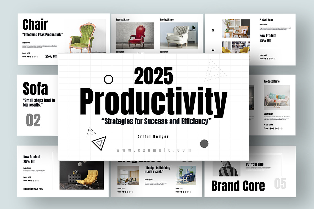 Productivity Presentation Layout, a Presentation Template by ContestDesign (Photo 1 of 5)