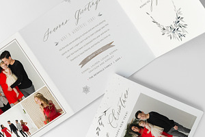 Accordion Christmas Card Template