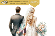 Bride and Groom Back Clipart Wedding, a Person Illustration by VM PARTYS  BY TAIRUMA (Thumbnail 5 of 10)