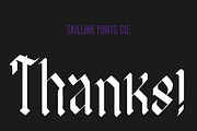 SFC Abyssal, a Blackletter Font by Skilline Supply Co. (Thumbnail 5 of 5)